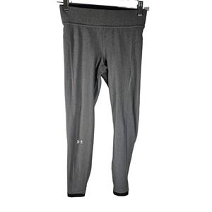 Under Armour Women's HeatGear Armour‎ Ankle Crop Leggings Small Gray
